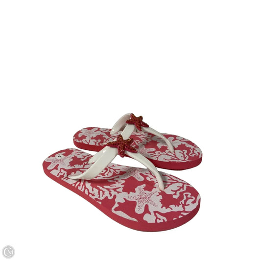 Sandals Flats By Clothes Mentor In Pink, Size: 7