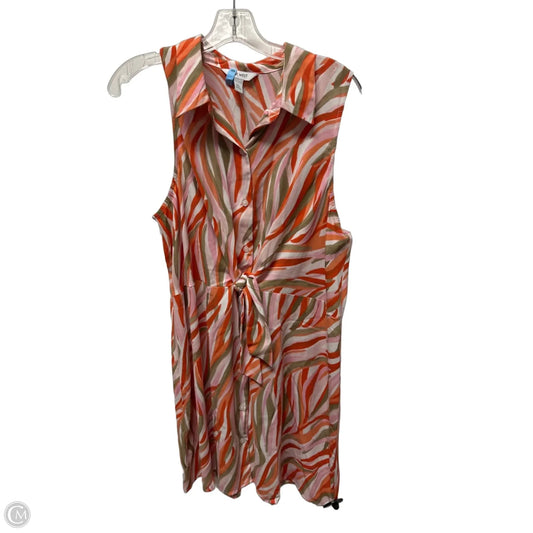 Dress Casual Midi By Nine West In Orange, Size: 1x