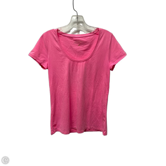 Top Short Sleeve Designer By Lilly Pulitzer In Pink, Size: S