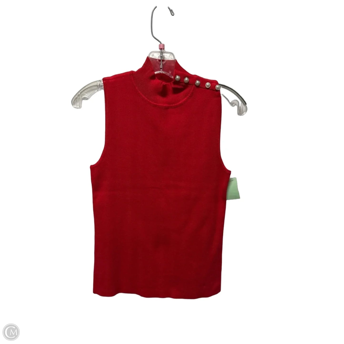 Top Sleeveless By Skies Are Blue In Red, Size: S
