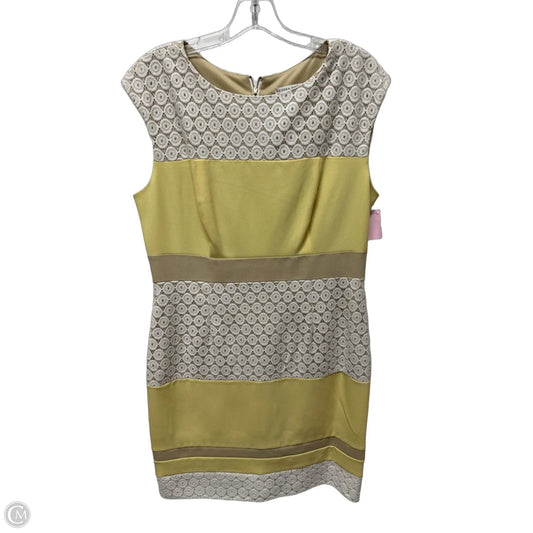 Dress Casual Midi By Sandra Darren In Yellow, Size: L