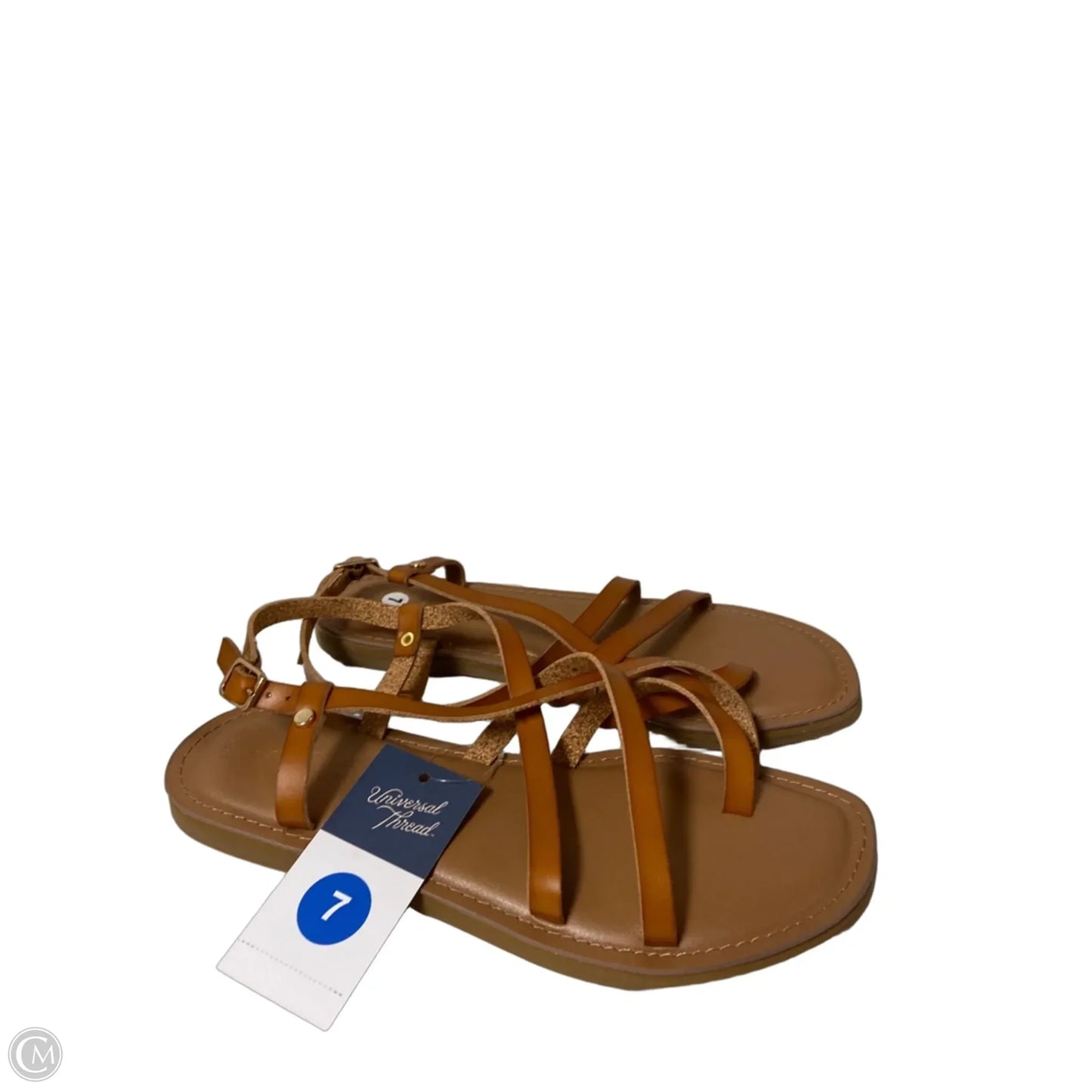 Sandals Flats By Universal Thread In Brown, Size: 7