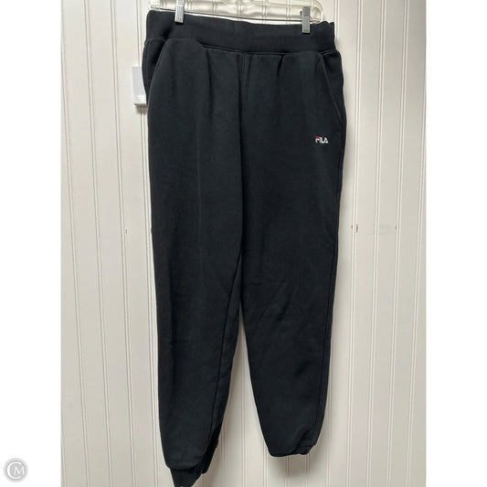 Athletic Pants By Fila In Black, Size: M