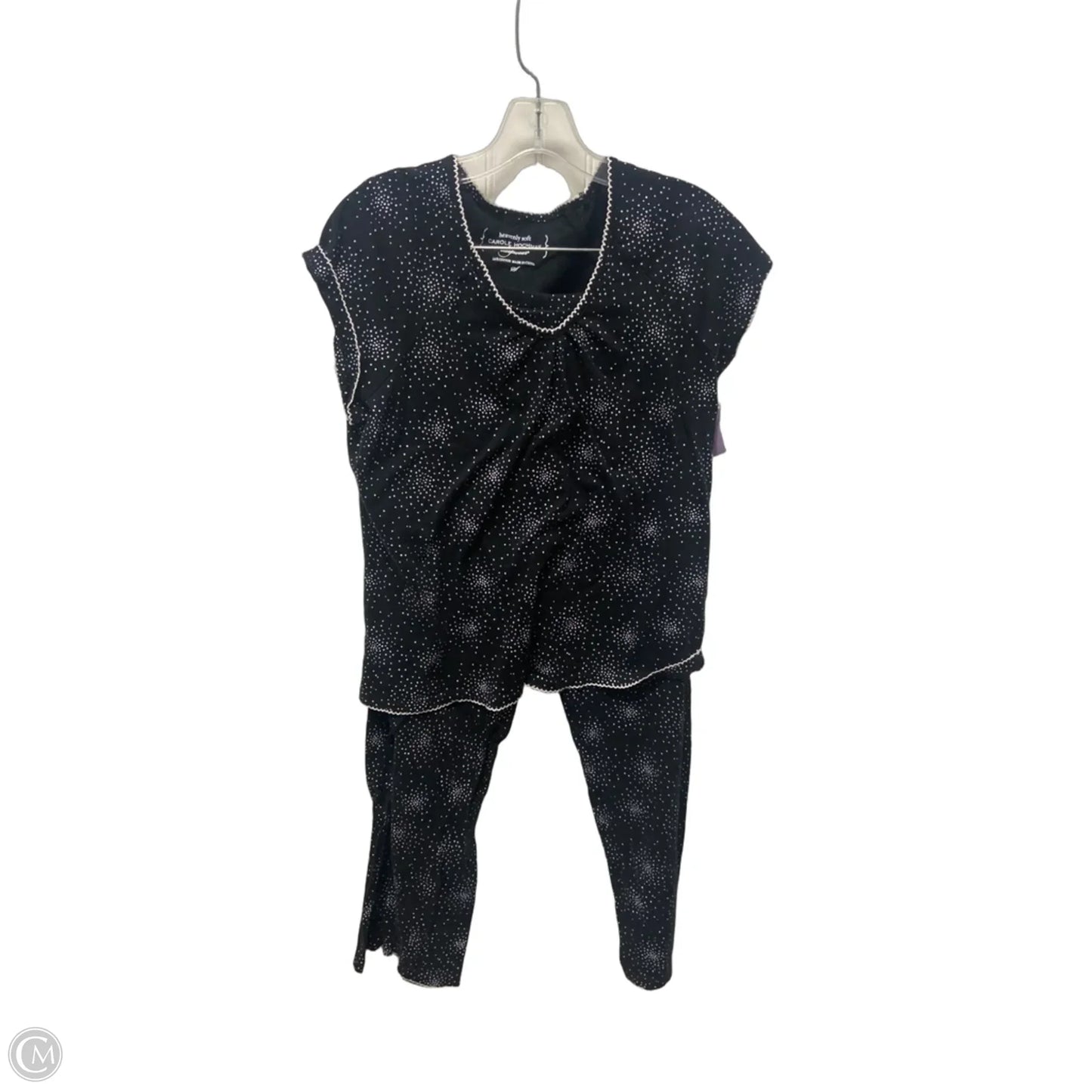 Pants Set 2pc By Carole Hochman In Black, Size: S