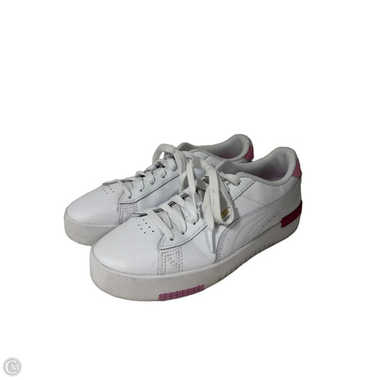 Shoes Athletic By Puma In Pink & White, Size: 10