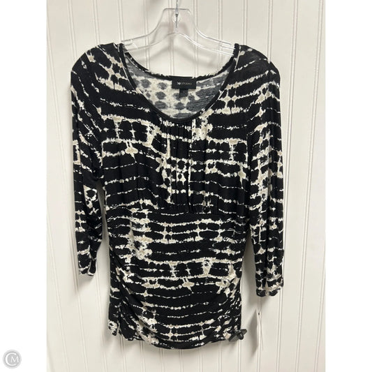 Top Long Sleeve By Ab Studio In Black, Size: M