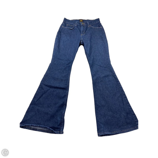 Jeans Boot Cut By Lee In Blue Denim, Size: 4
