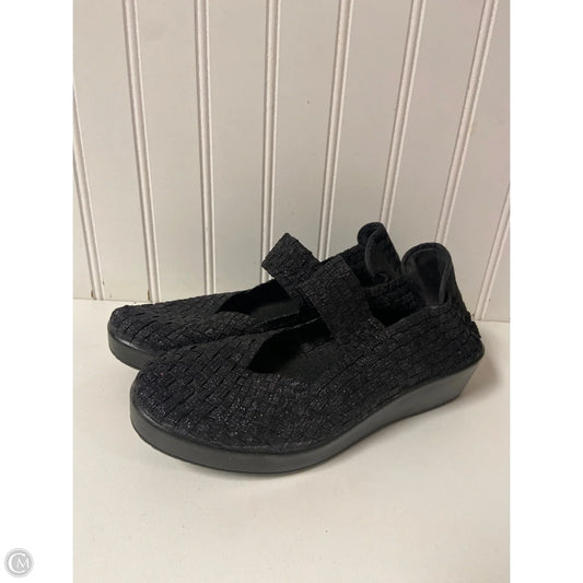 Sandals Heels Wedge By Bernie Mev In Black, Size: 5.5