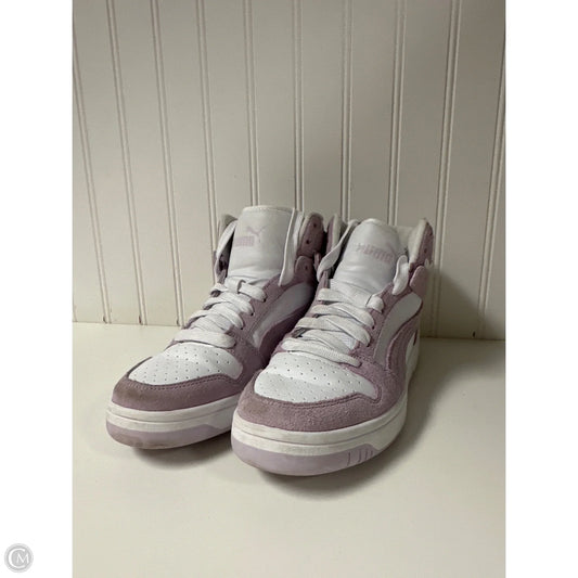Shoes Athletic By Puma In Purple & White, Size: 8.5