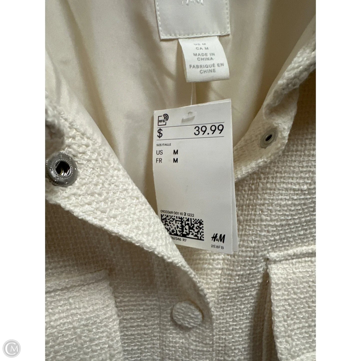 Jacket Other By H&m In White, Size: M