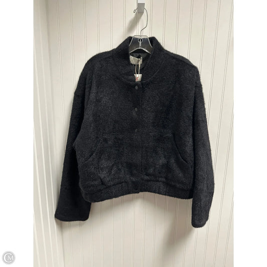 Jacket Faux Fur & Sherpa By Z Supply In Black, Size: Xl