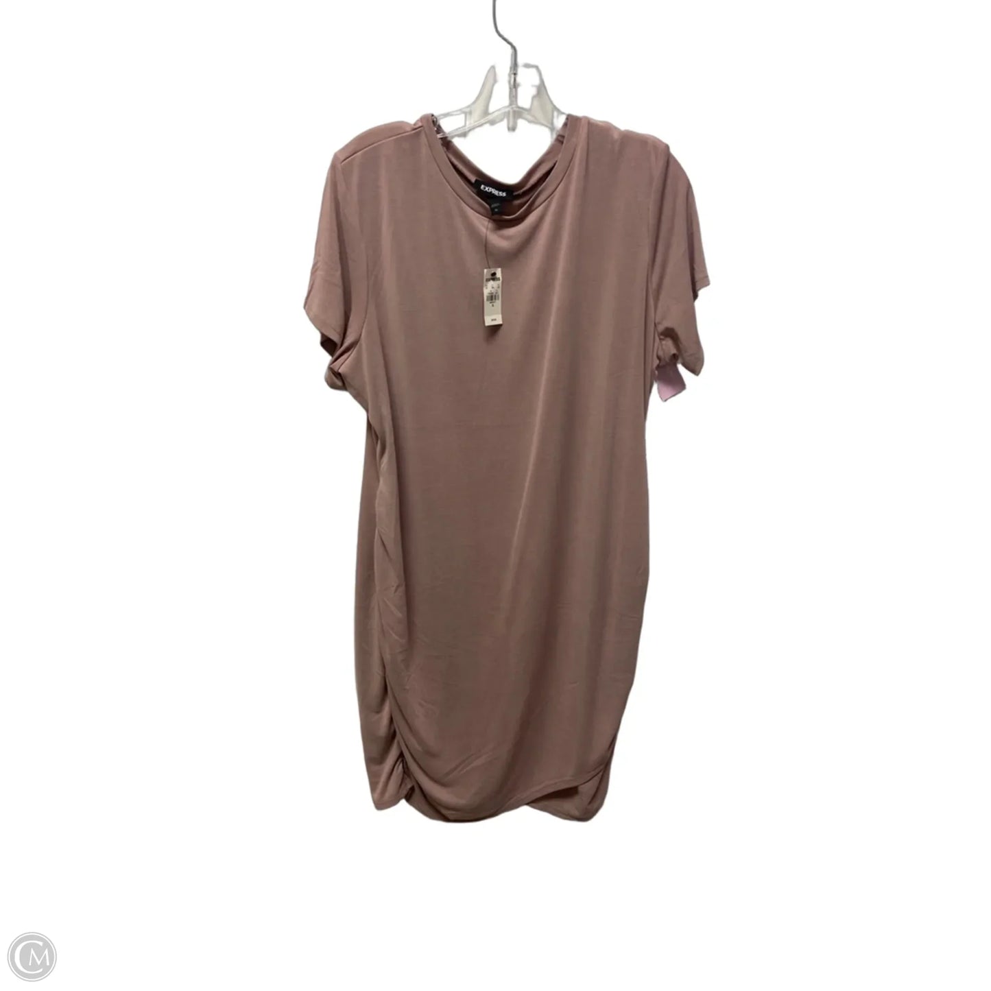 Dress Casual Midi By Express In Mauve, Size: Xl