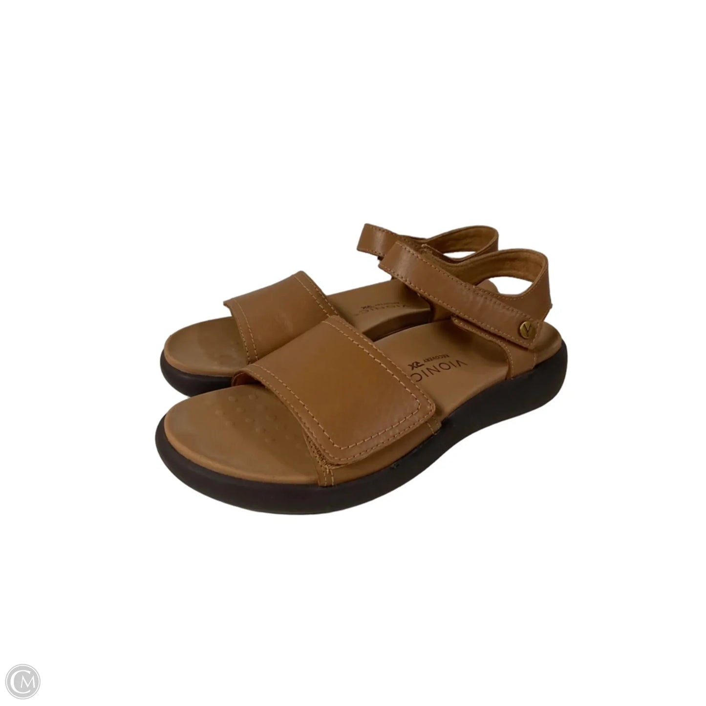 Sandals Flats By Vionic In Tan, Size: 6.5
