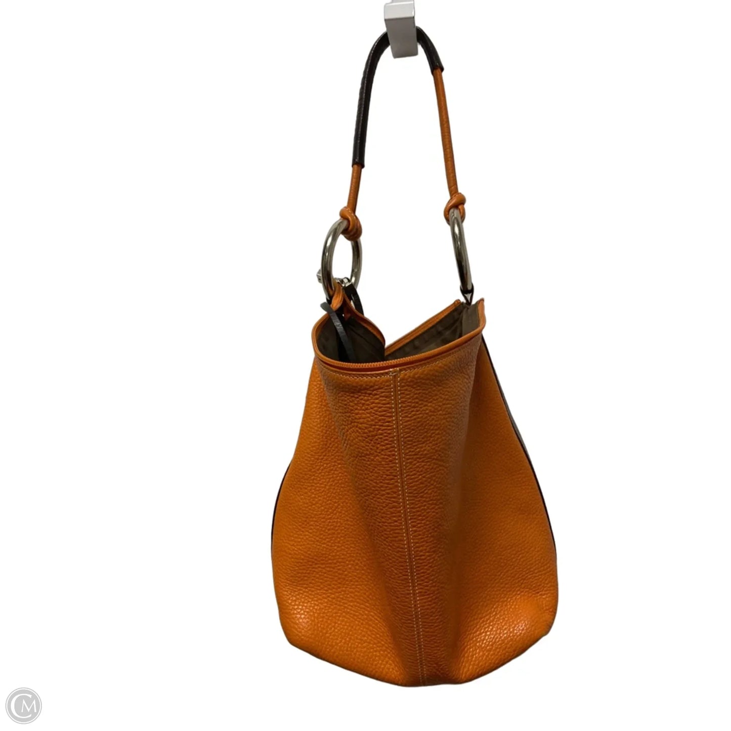 Handbag Leather By Cmc, Size: Medium