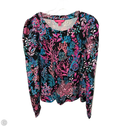 Top Long Sleeve Designer By Lilly Pulitzer In Nautical Print, Size: Xl