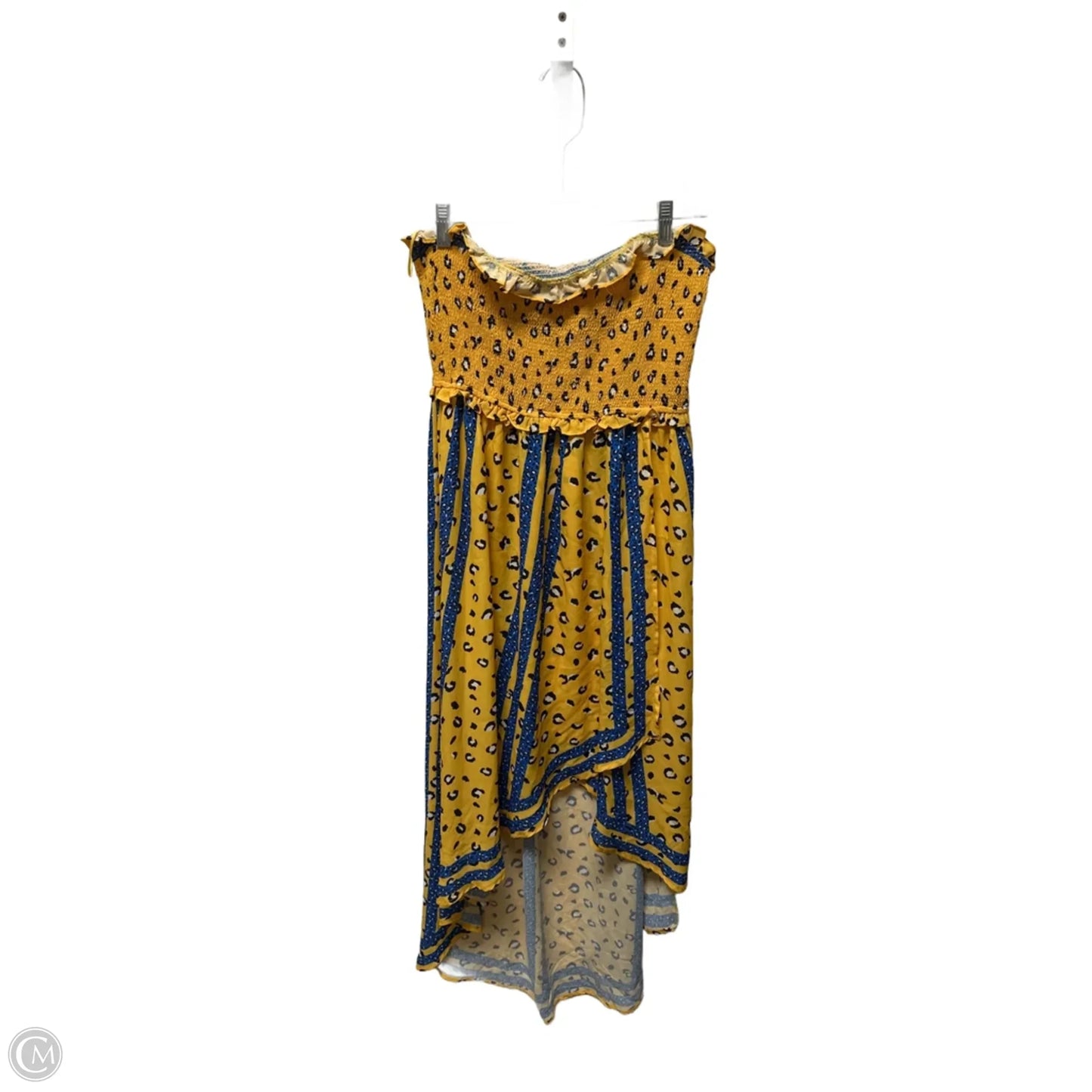Dress Casual Midi By Jealous Tomato In Blue & Yellow, Size: L