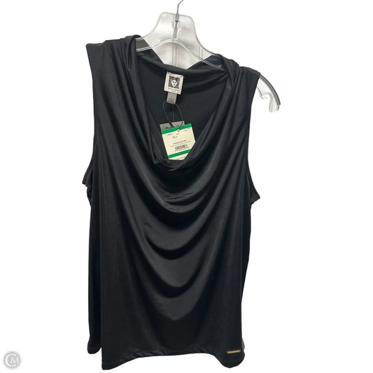 Top Sleeveless By Anne Klein In Black, Size: L