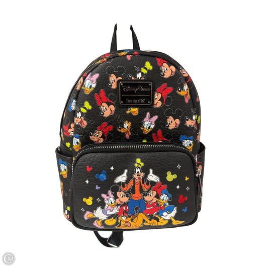 Backpack Leather By Loungefly, Size: Medium