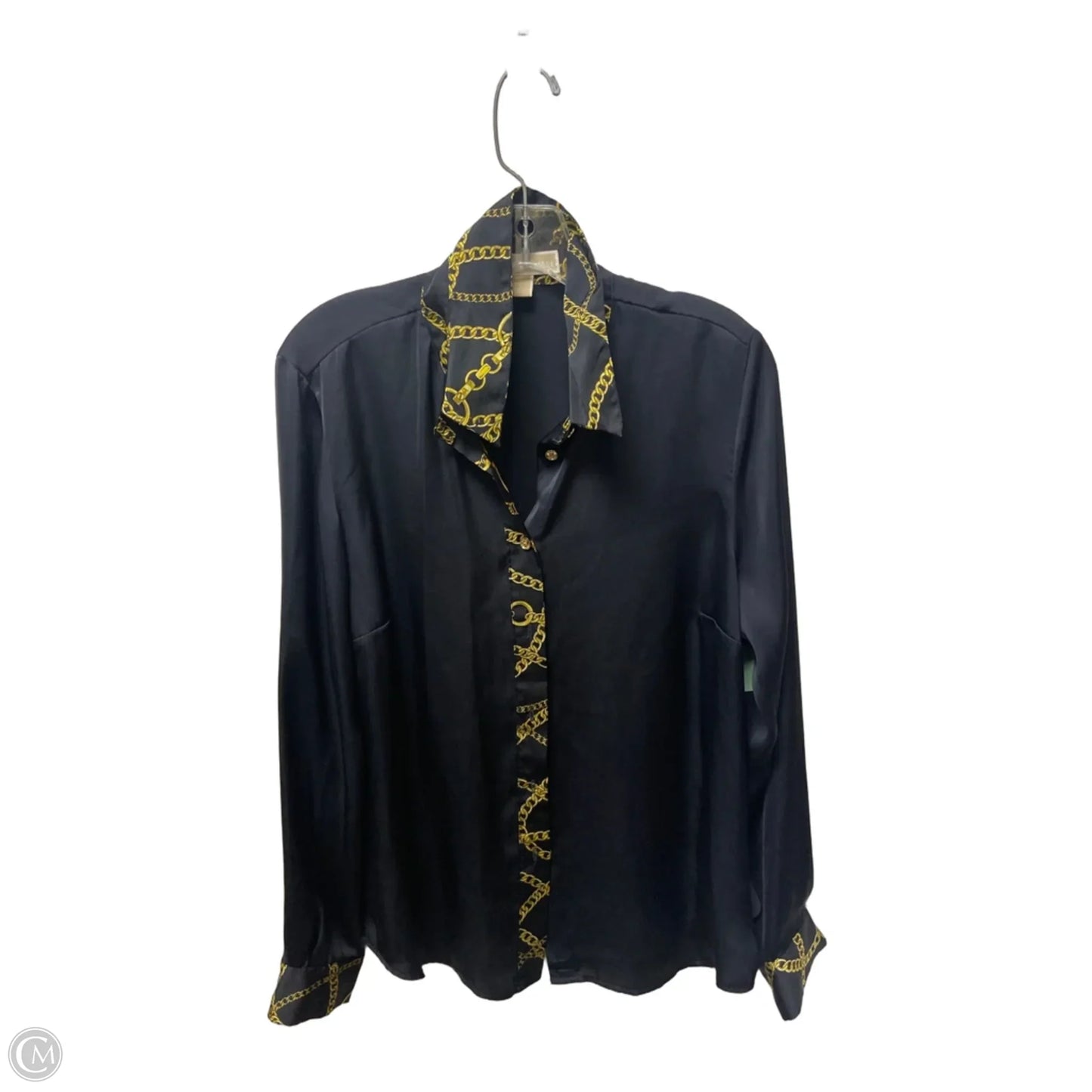 Top Long Sleeve By Michael By Michael Kors In Navy, Size: L