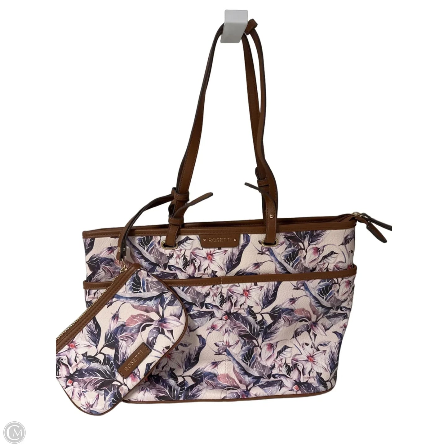 Handbag Leather By Rosetti, Size: Large