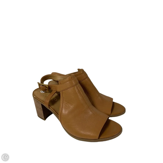 Shoes Heels Block By Franco Sarto In Tan, Size: 7.5