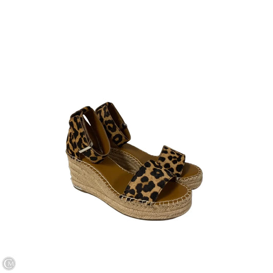 Shoes Heels Wedge By Franco Sarto In Animal Print, Size: 7.5