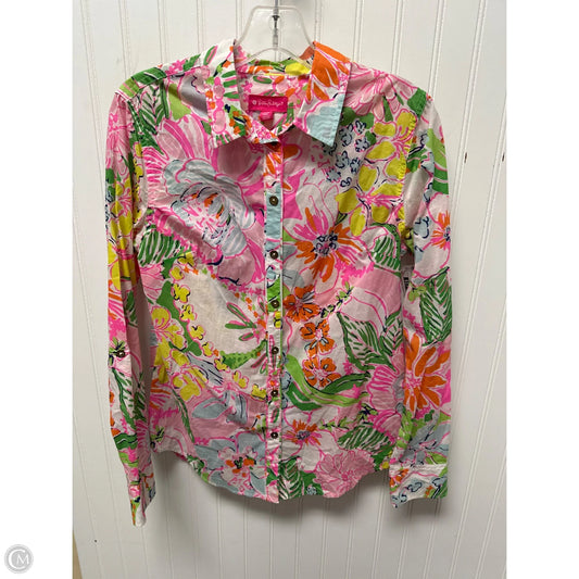 Top Long Sleeve Designer By Lilly Pulitzer In Multi-colored, Size: S