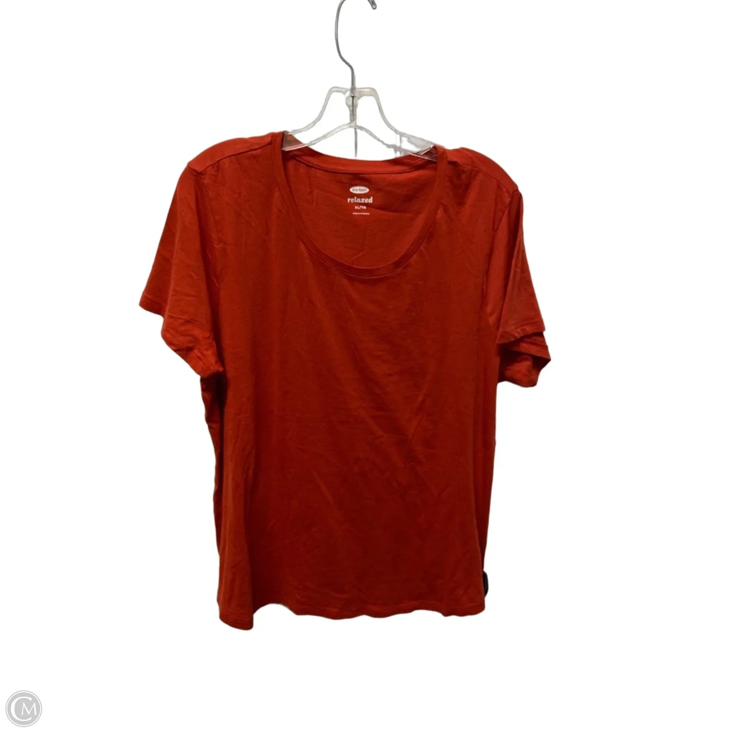 Top Short Sleeve Basic By Old Navy In Red, Size: Xl
