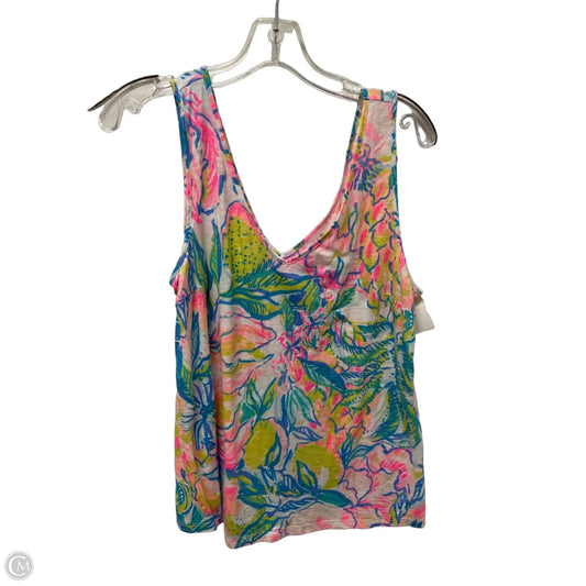 Top Sleeveless Designer By Lilly Pulitzer In Multi-colored, Size: L