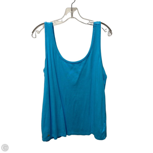Top Sleeveless Designer By Lilly Pulitzer In Blue, Size: Xl