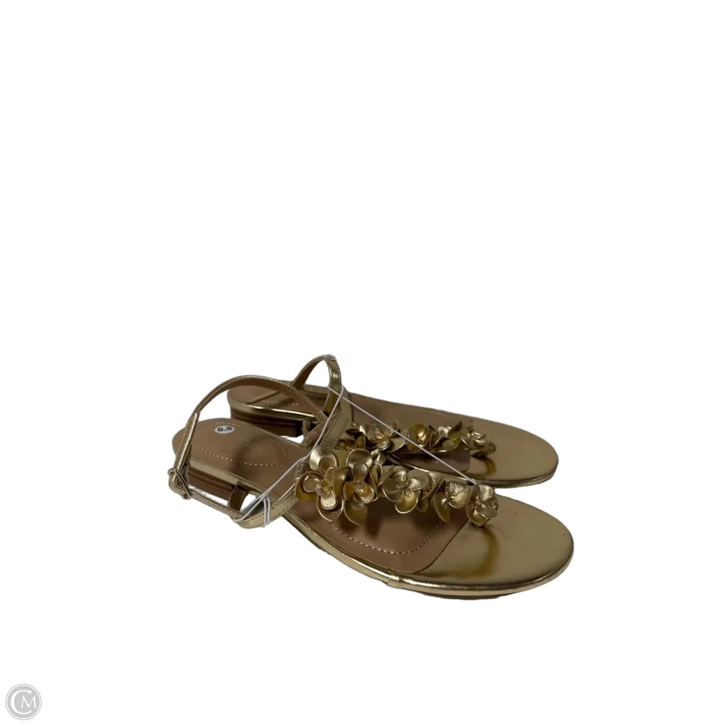 Sandals Flats By Anne Klein In Gold, Size: 8.5