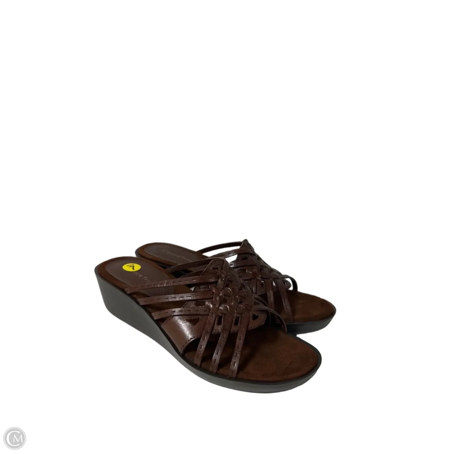 Sandals Heels Platform By Bare Traps In Brown, Size: 7
