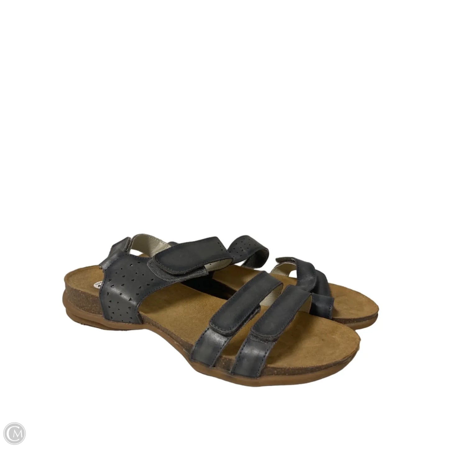 Sandals Flats By Clothes Mentor In Blue, Size: 10