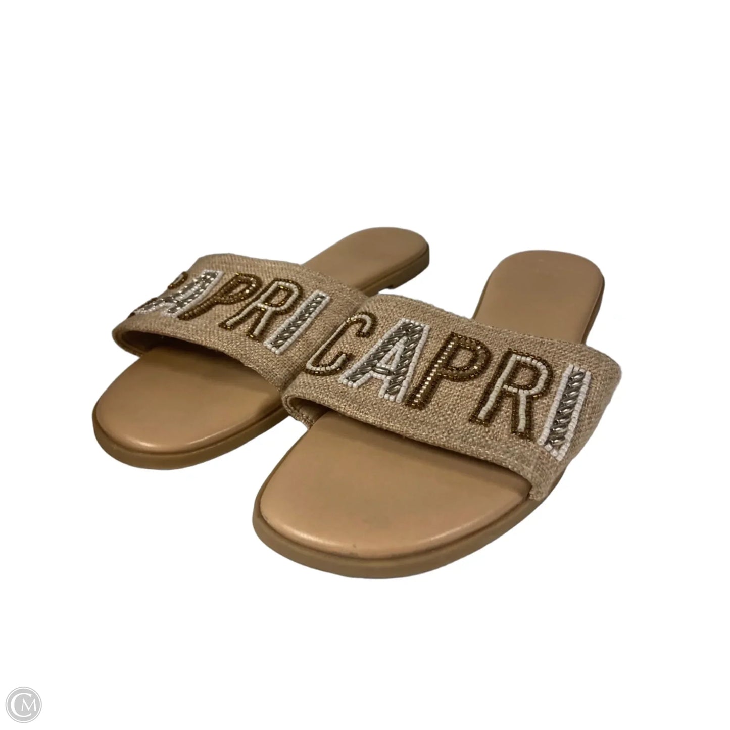 Sandals Flats By Clothes Mentor In Tan, Size: 9