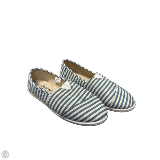Shoes Flats By Canvas In Striped Pattern, Size: 7.5