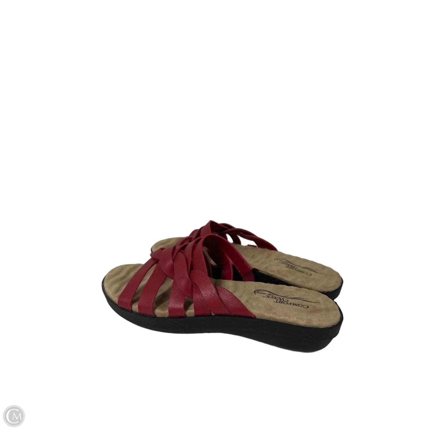 Sandals Flip Flops By Easy Street In Red, Size: 6
