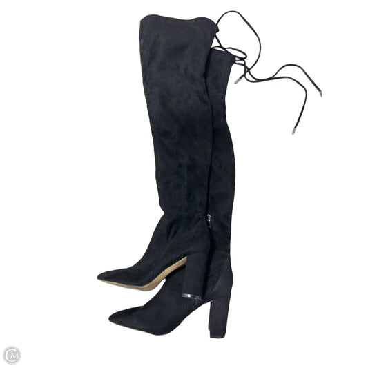 Boots Knee Heels By Marc Fisher In Black, Size: 8