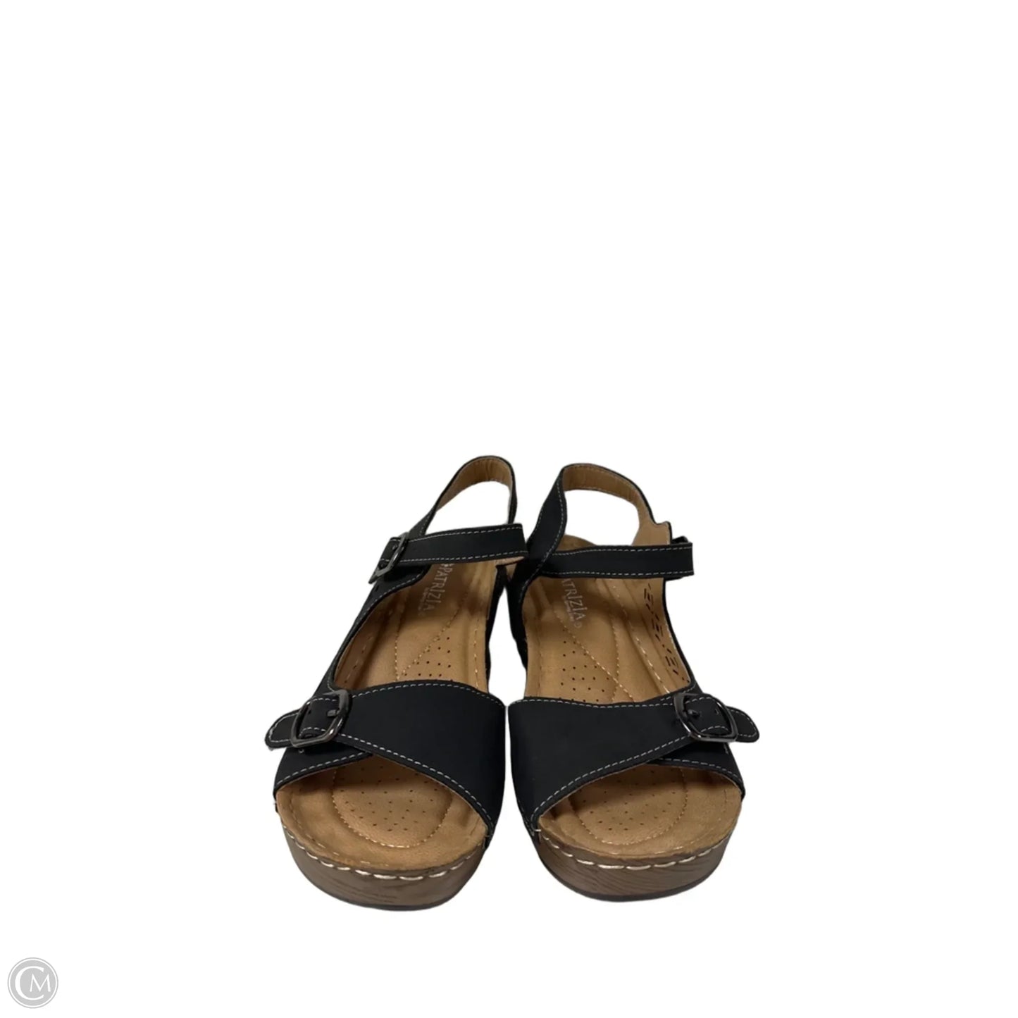 Sandals Heels Wedge By Spring Step In Black, Size: 6.5