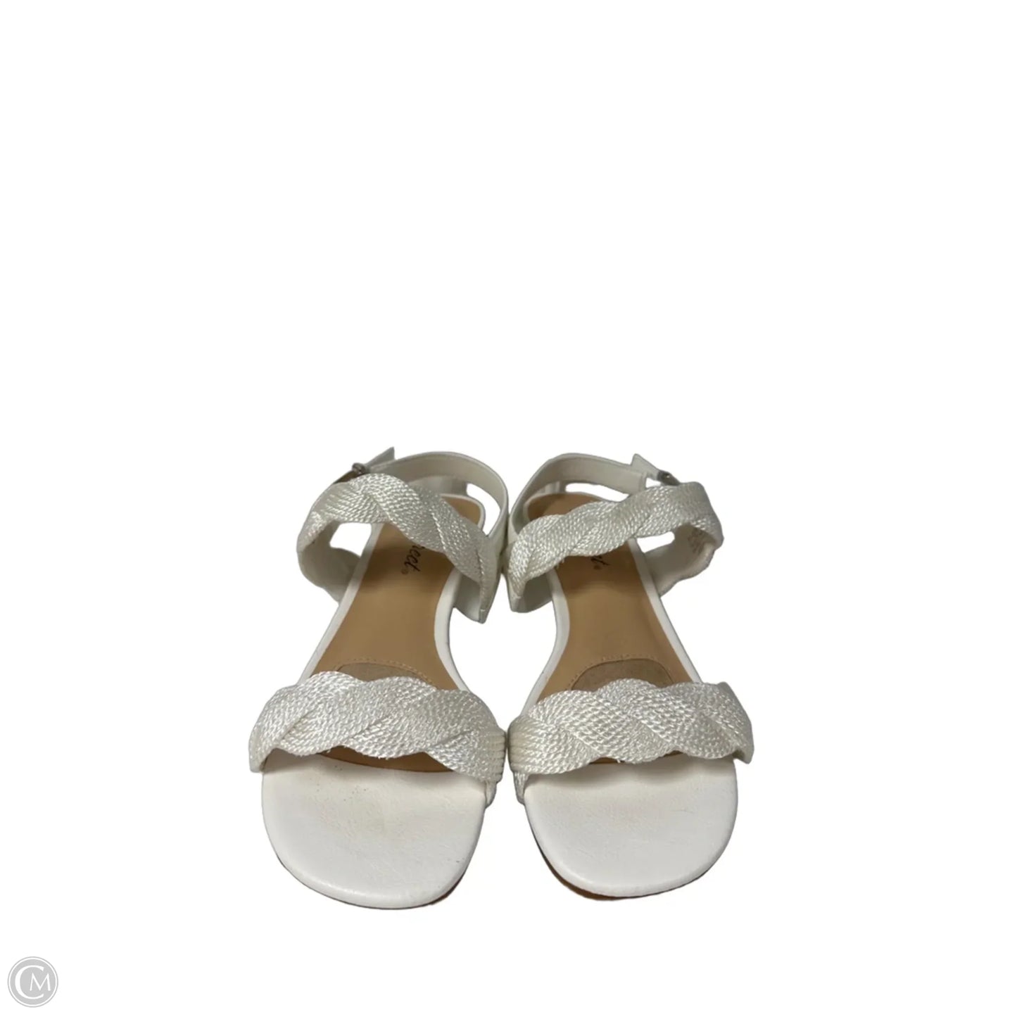 Sandals Heels Platform By Spring Step In White, Size: 6.5