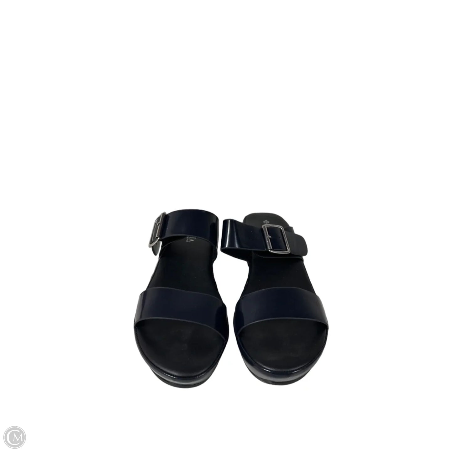 Sandals Heels Platform By Spring Step In Blue, Size: 6.5