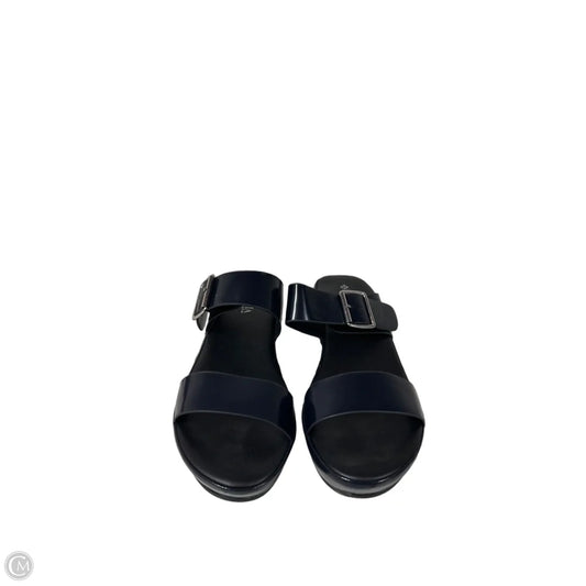 Sandals Heels Platform By Spring Step In Blue, Size: 6.5