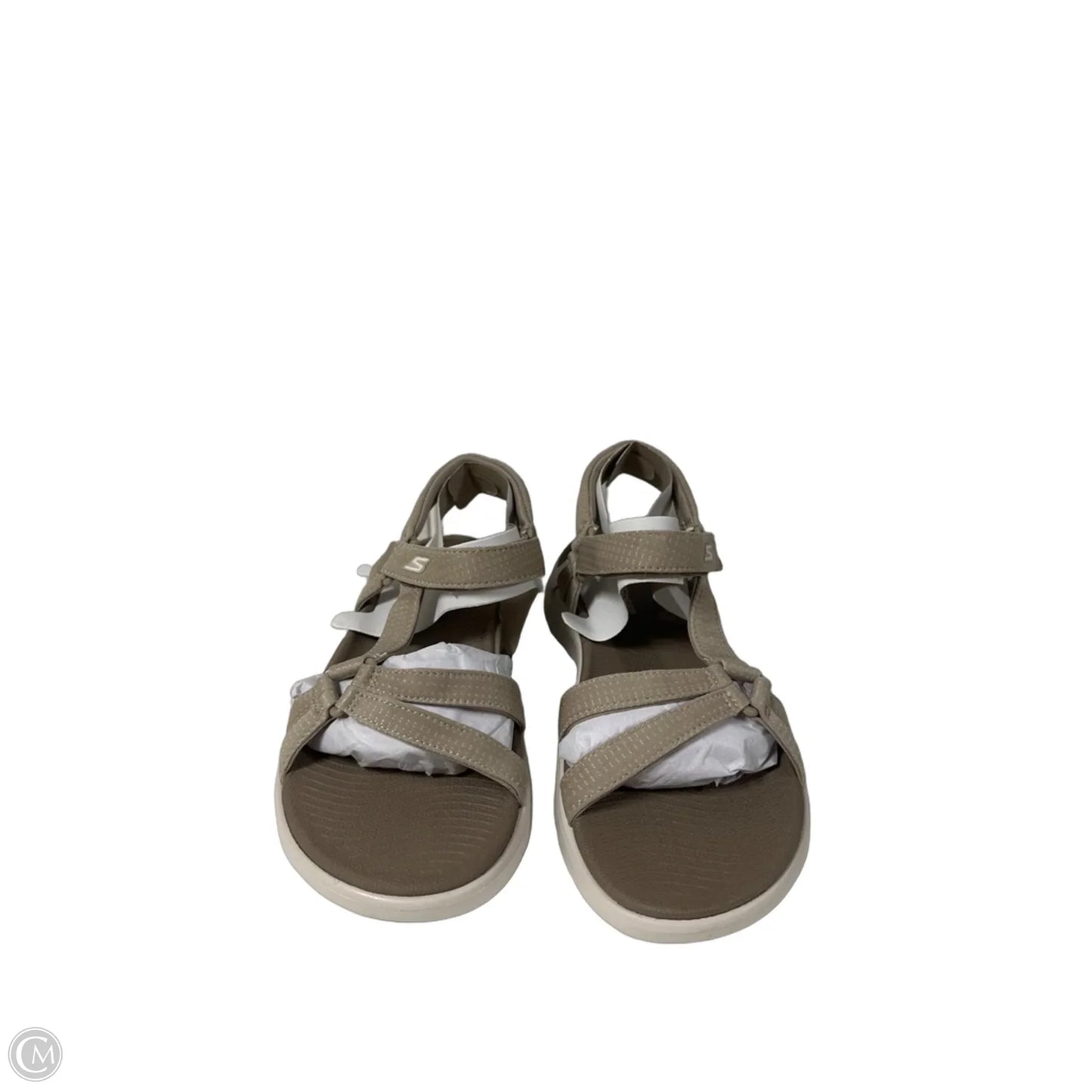 Sandals Flats By Skechers In Taupe, Size: 6