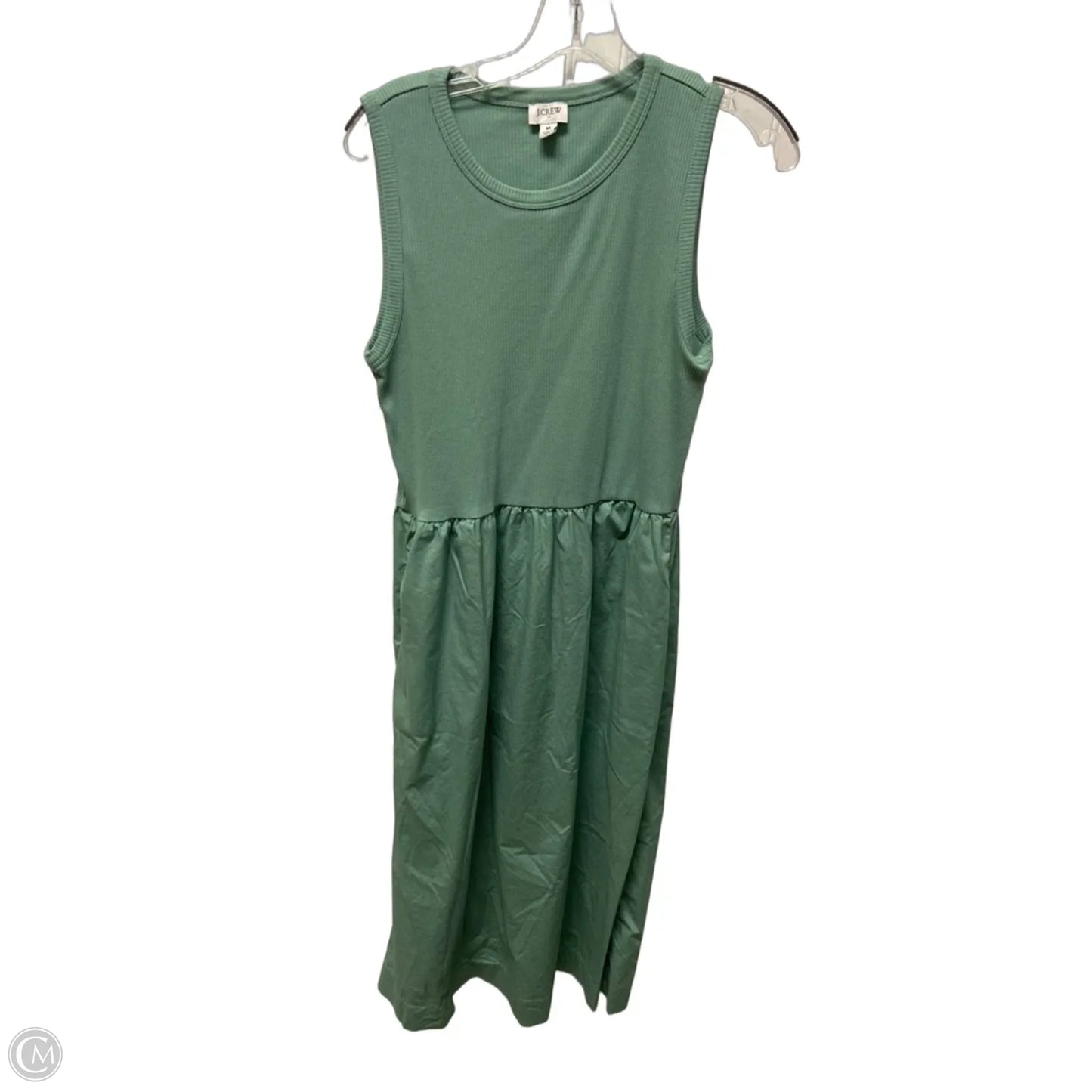 Dress Casual Midi By J. Crew In Green, Size: M