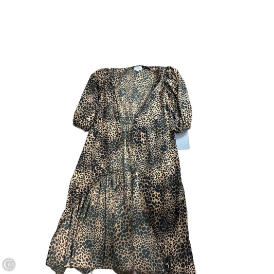 Dress Casual Maxi By Topshop In Animal Print, Size: S