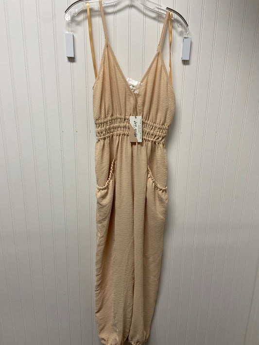 Beige Jumpsuit Clothes Mentor, Size S