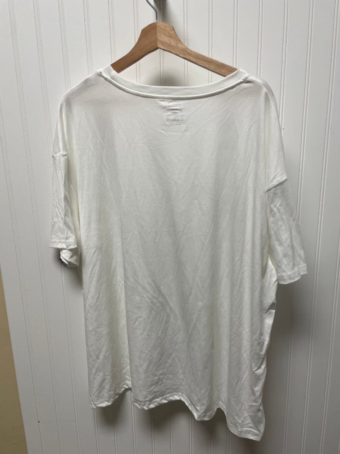 White Top Short Sleeve Basic Shein, Size 3x