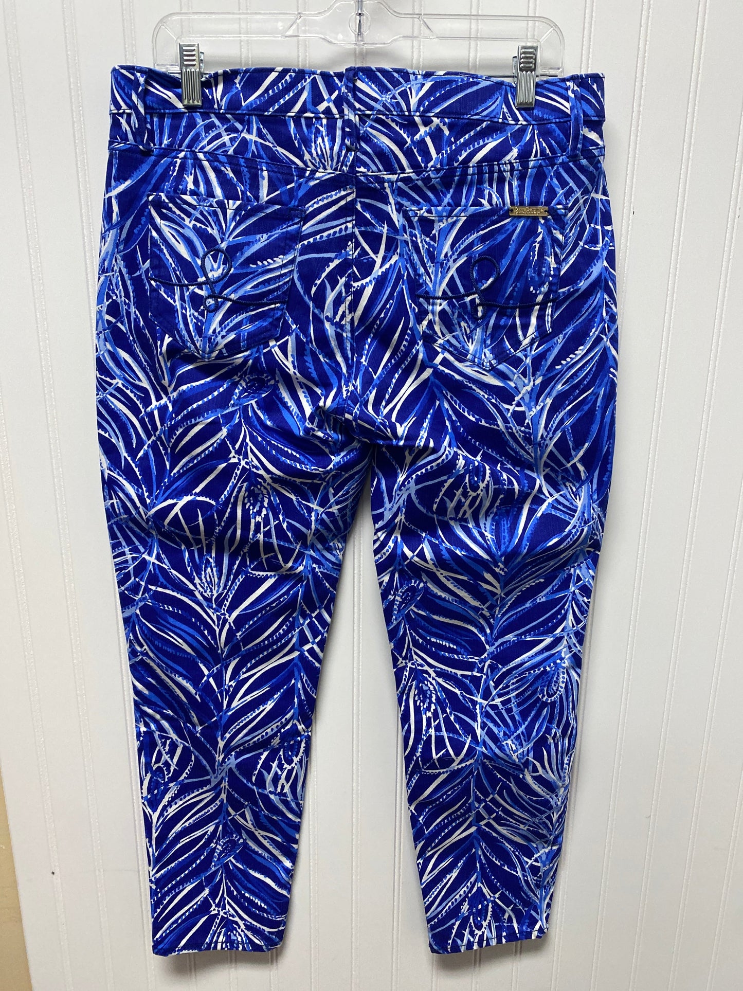 Blue & White Jeans Designer Lilly Pulitzer, Size 14