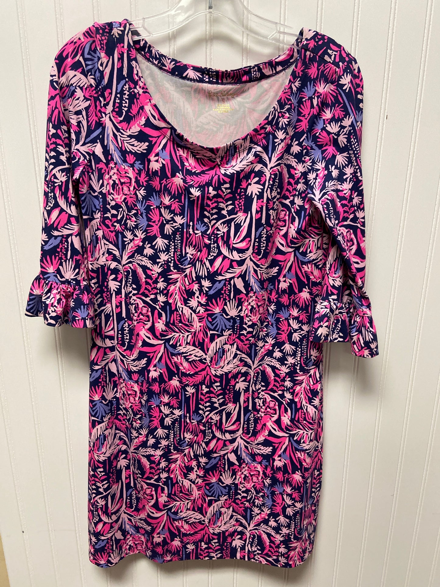 Dress Designer By Lilly Pulitzer In Pink & Purple, Size: S