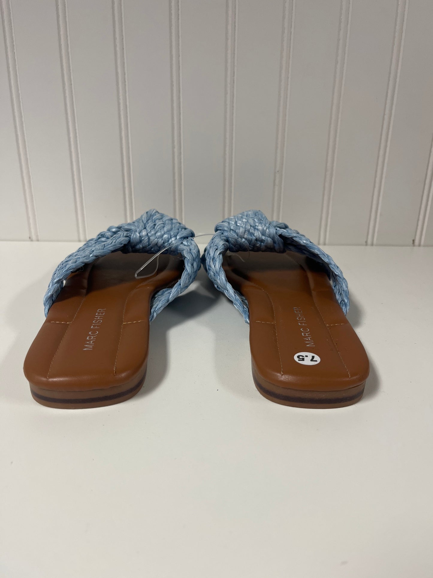 Sandals Flats By Marc Fisher In Blue & Brown, Size: 7.5