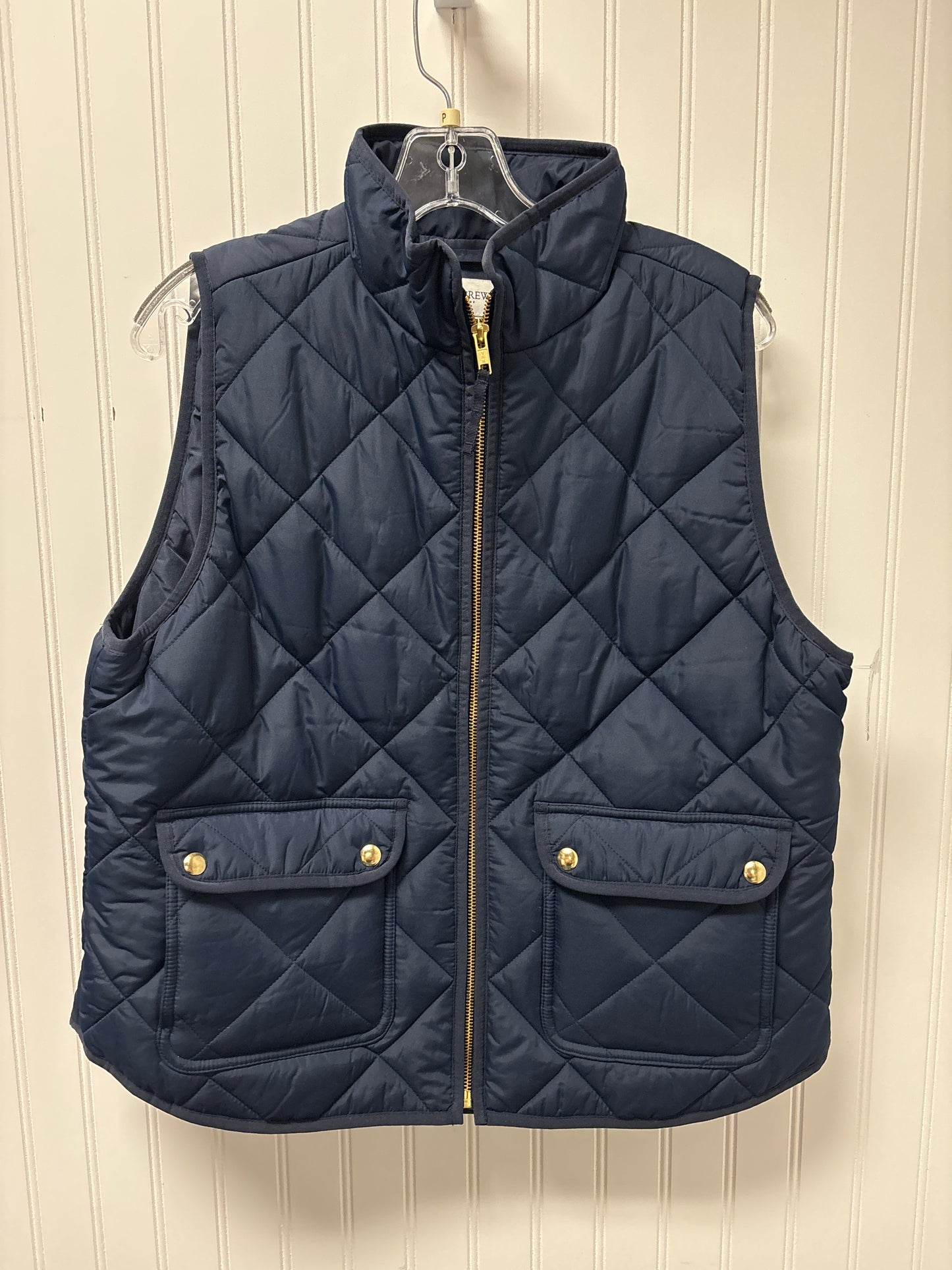 Vest Puffer & Quilted By J. Crew In Navy, Size: L